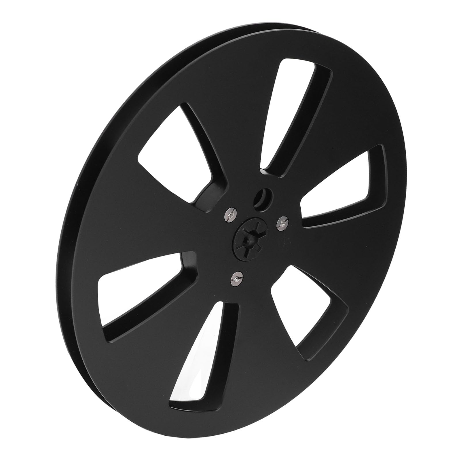 Bobine de ruban sonore vide en aluminium de qualité supérieure de 17,8 cm pour magnétophone à bande - Utilisation universelle (noir)