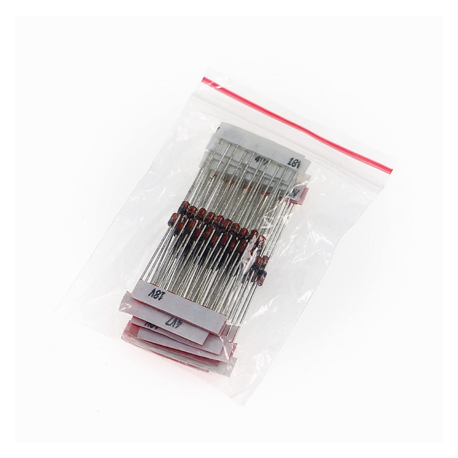 Kit Assortito di diodi Zener 70pcs 1w 14value x 5pcs 1N4728A-1N4751A Set elettronico