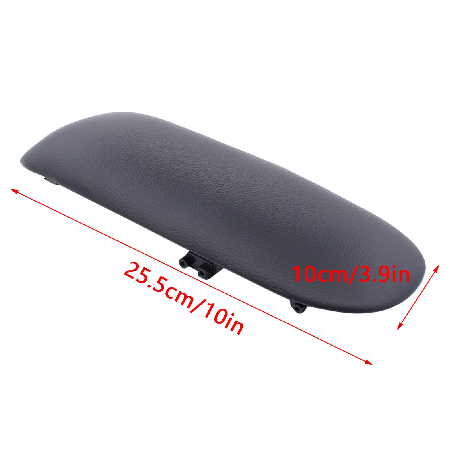 Doo Engy Housse d'accoudoir central pour console centrale - Couvercle - Fermeture en cuir - Noir - Pour Mini R50 R53 R56 Cabriolet R52 2002-2008