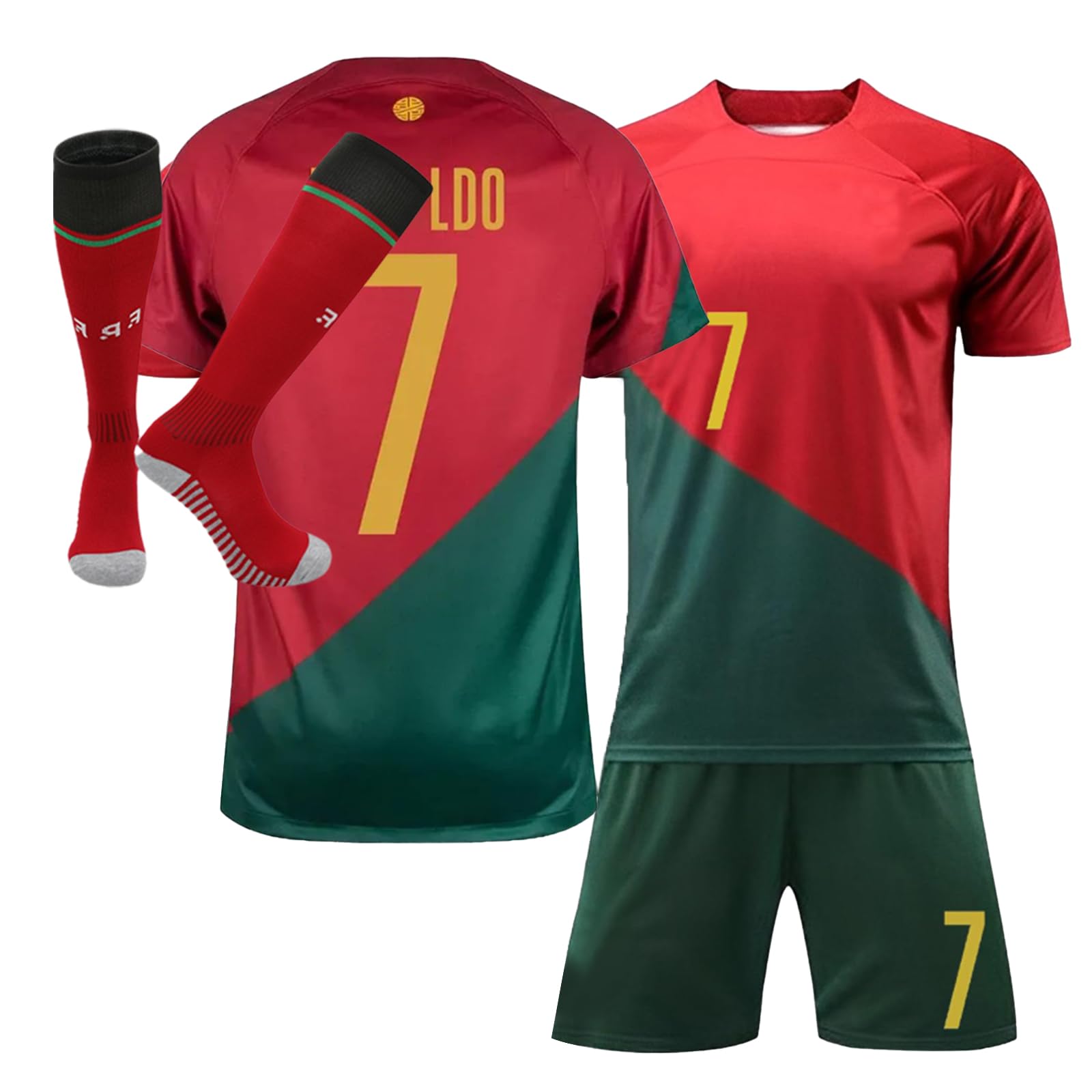 Okdance Kit de football pour enfants, nouveaux kits de football pour garçons, maillots de football à domicile et à l'extérieur, vêtements d'entraînement cadeaux pour garçons et filles