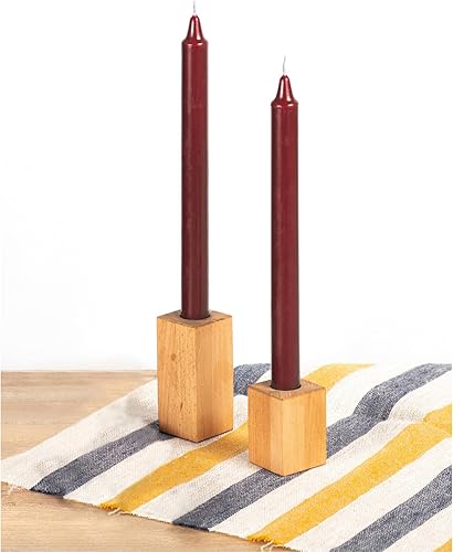 Miniatura 6 de CANDWAX Paquete de 4 velas cónicas blancas  Velas rectas de 12 pulgadas ideales como velas sin perfume, velas de cena y velas de mesa  Velas de