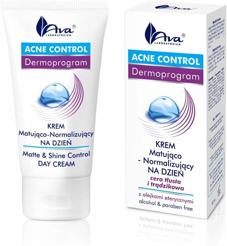 Acne Control Cream Mattifying & Normalizing For Oily and Acne Skin, Acne Face Creams, Antibacterial, Moisturizing, Dermocosmetics, 50 ml.