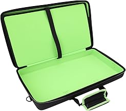 KIMISS DJ Controller Carrying Base - EVA Padded Storage Bag with Adjustable Shoulder Strap for DDJ FLX4, FLX2, 400, SB2, SB3, REV1