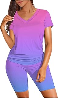 2025 - Traje festivo de entrenamiento de dos piezas para mujer con cuello en V