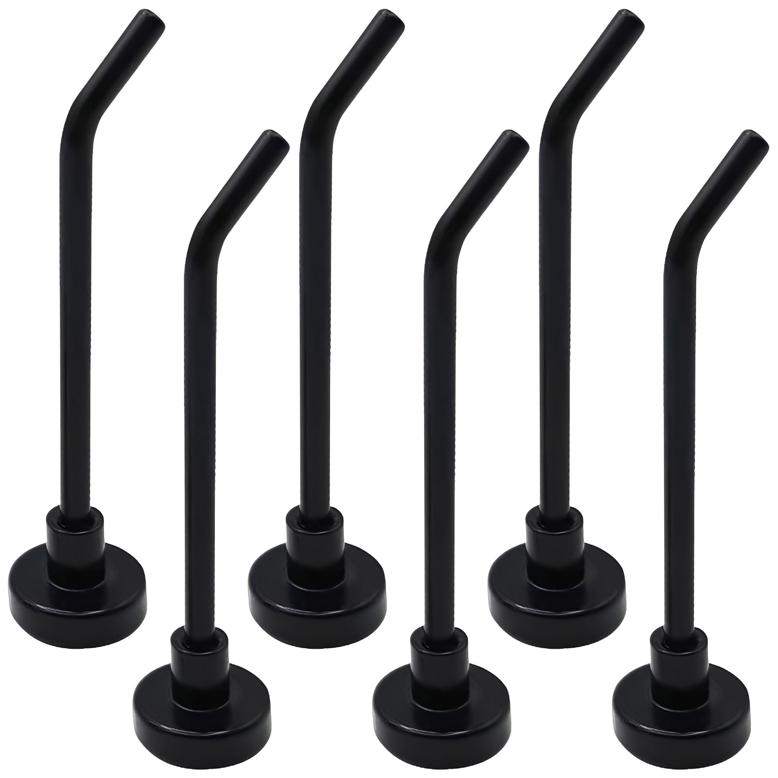 6 Pezzi Ganci Magnetici Extra Forti, Potente Magnete Neodimio Supporto Gancio, Magnete con Gancio, Senza Punzonatura, per Soffitto Bagno Cucina Asciugamani Garage Frigorifero