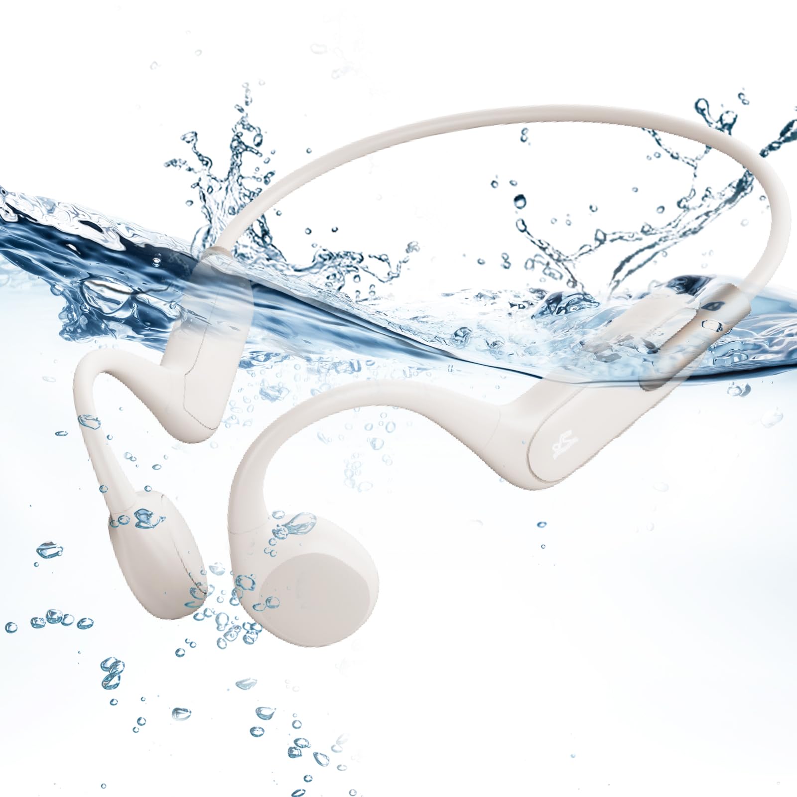 HIFI WALKERBone Conduction Headphones Bluetooth 5.3 with MP3 Player Built-in 32GB Memory, IPX8 Waterproof Swimming Headphones Open-Ear Sports