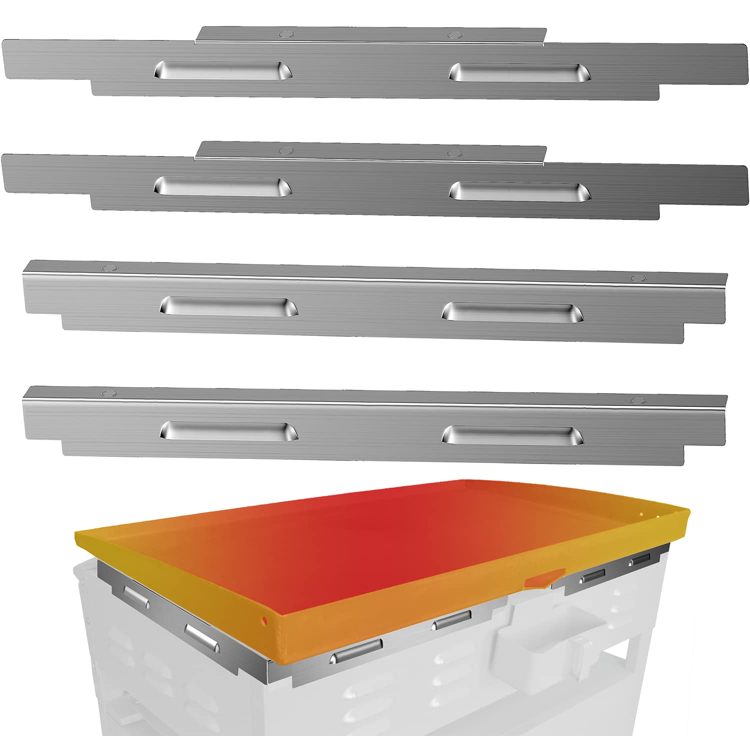 Wind Guards for Blackstone 36 Inch Griddle, Blackstone Griddle Accessories, Stainless Steel Magnetic Wind Screen, Compatible with Rear Grease Cup, Hood and Side Shelf, Gas Saving, Silver