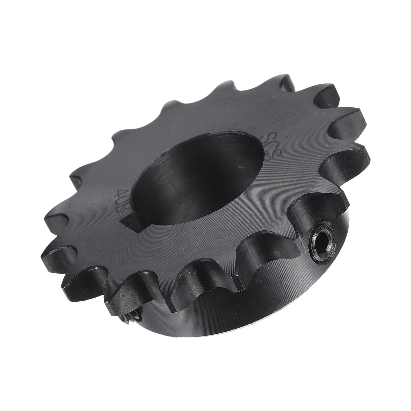uxcell #40 Chain Roller Sprocket B Type, 1-1/8" Bore 16 Tooth Single Strand Chain Sprocket, Carbon Steel, Keyway with Set Screws — Amazon image 3