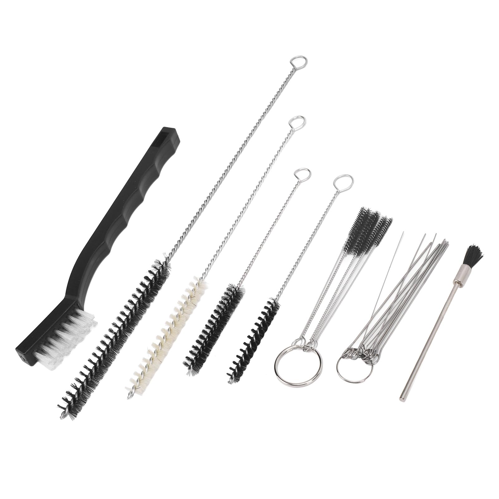 Airbrush Reinigungsset Edelstahl - 11-teiliges Set Mit Nadeln & Bürsten Für Gründliche Pflege
