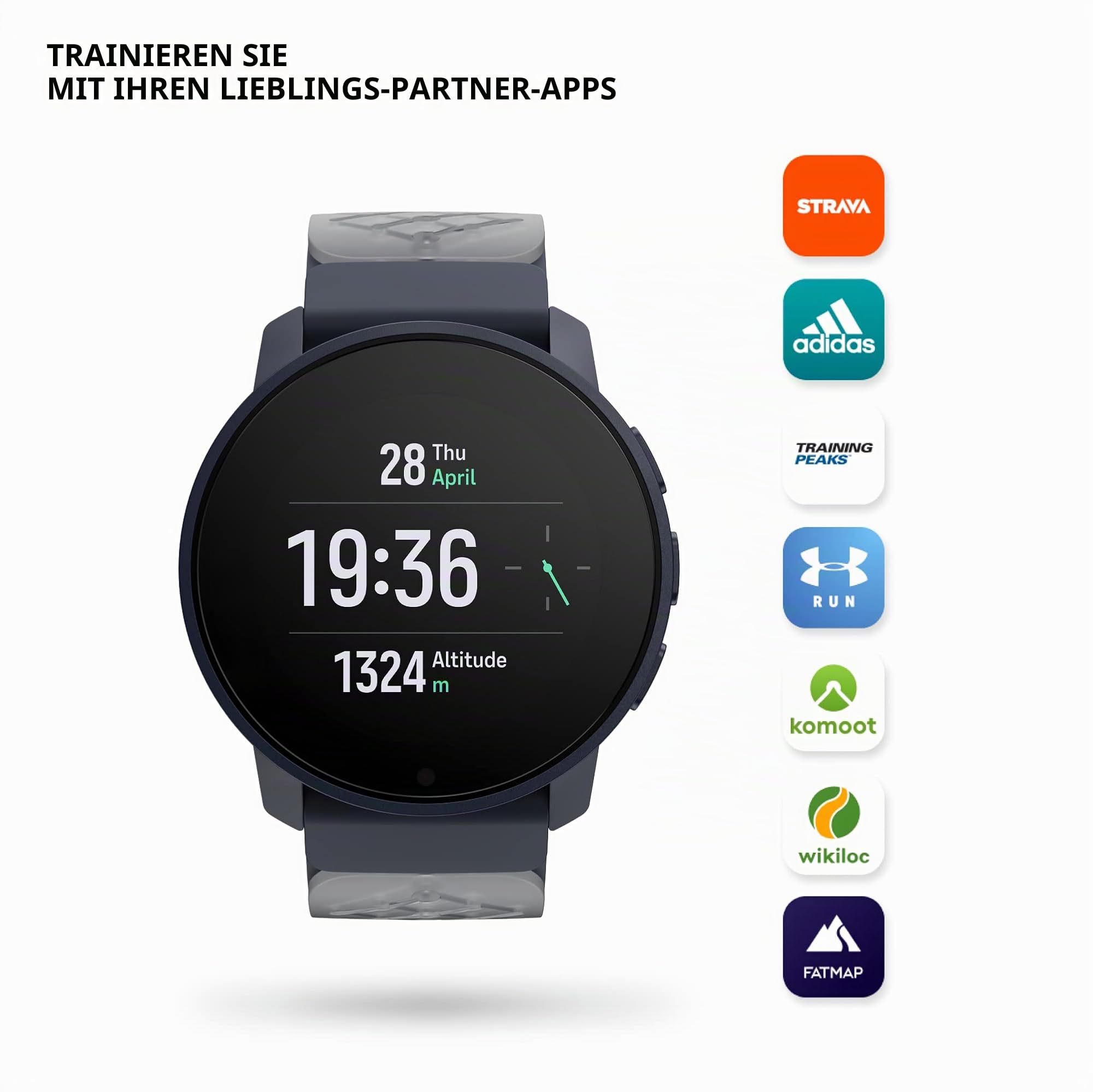 Suunto 9 Peak Pro GPS-Sportuhr mit extrem Langer Batterielaufzeit und Herzfrequenzmessung am Handgelenk, Ocean Blue, Einheitsgröße