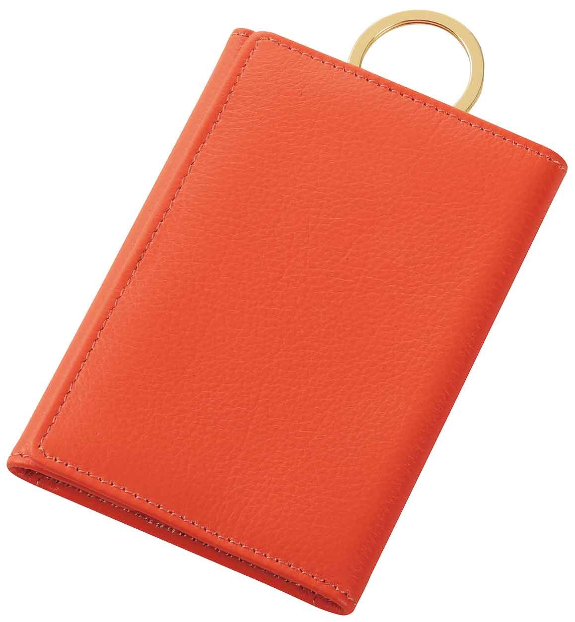 Amazon.co.jp: レイメイ藤井 ラセ キーケース 本革 オレンジ NK2802D