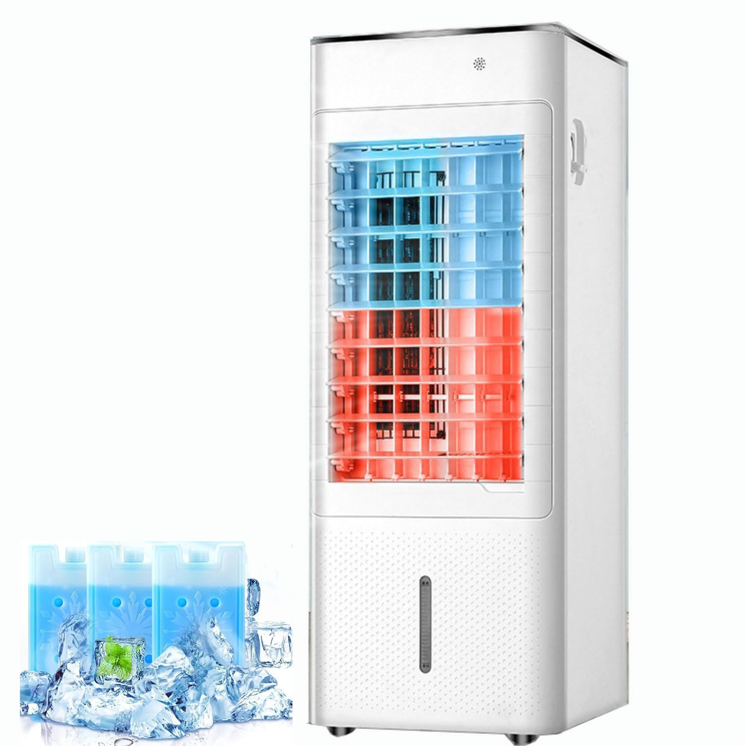 MESOVFCA Portable Air Conditioner Cooling Fan with Remote, 3 Wind Speeds, 12h Timer, 7L Tank, 120° Oscillation, Humidifier for Bedroom, Car, Office