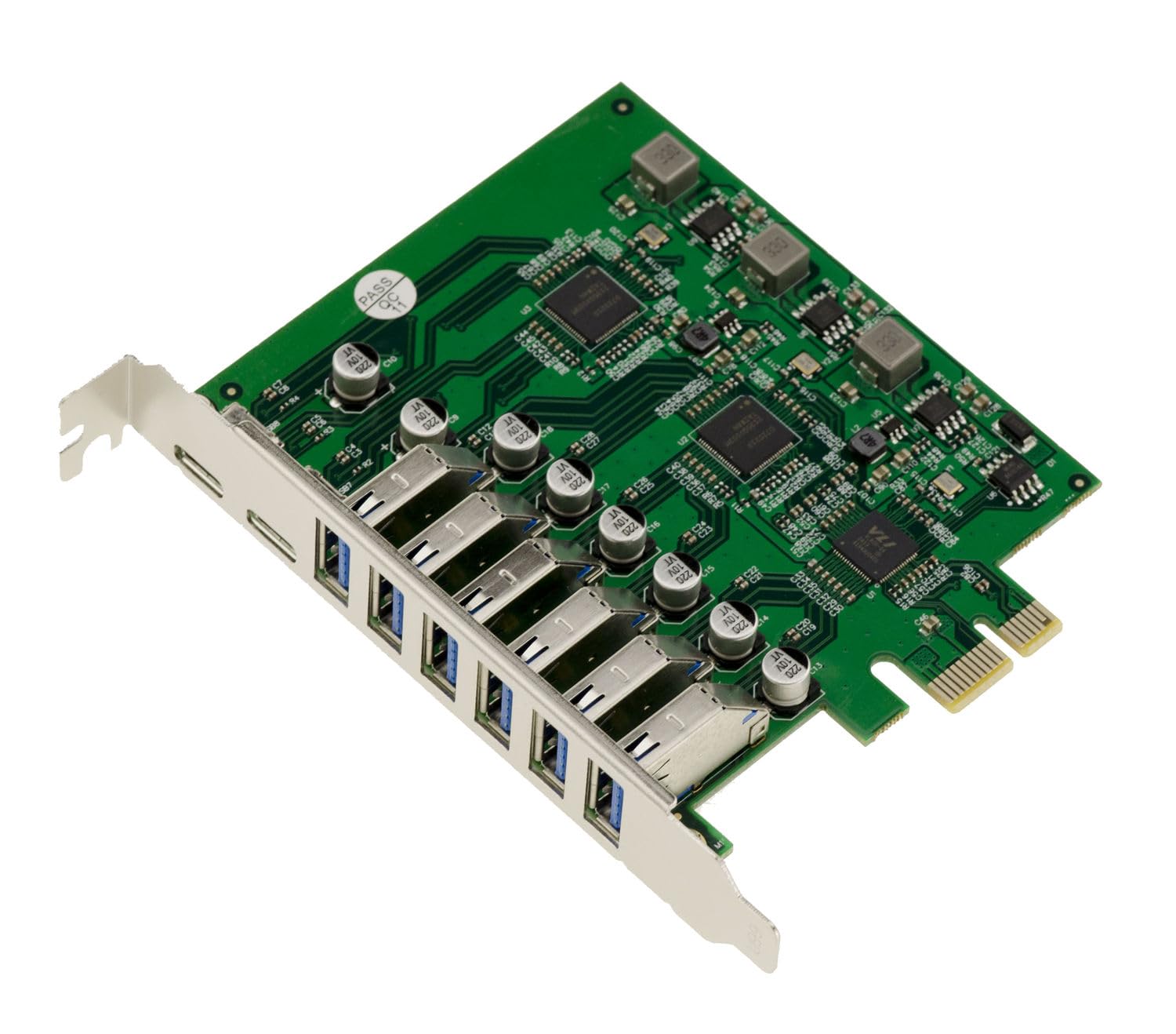 BOXNUBE PCI-E 6 Port USB-A + 2 Port USB-C USB 3.0 SuperSpeed 5Gbps PCI Express Card PCIe x1, D720210 + VL805 Chipset-image-45