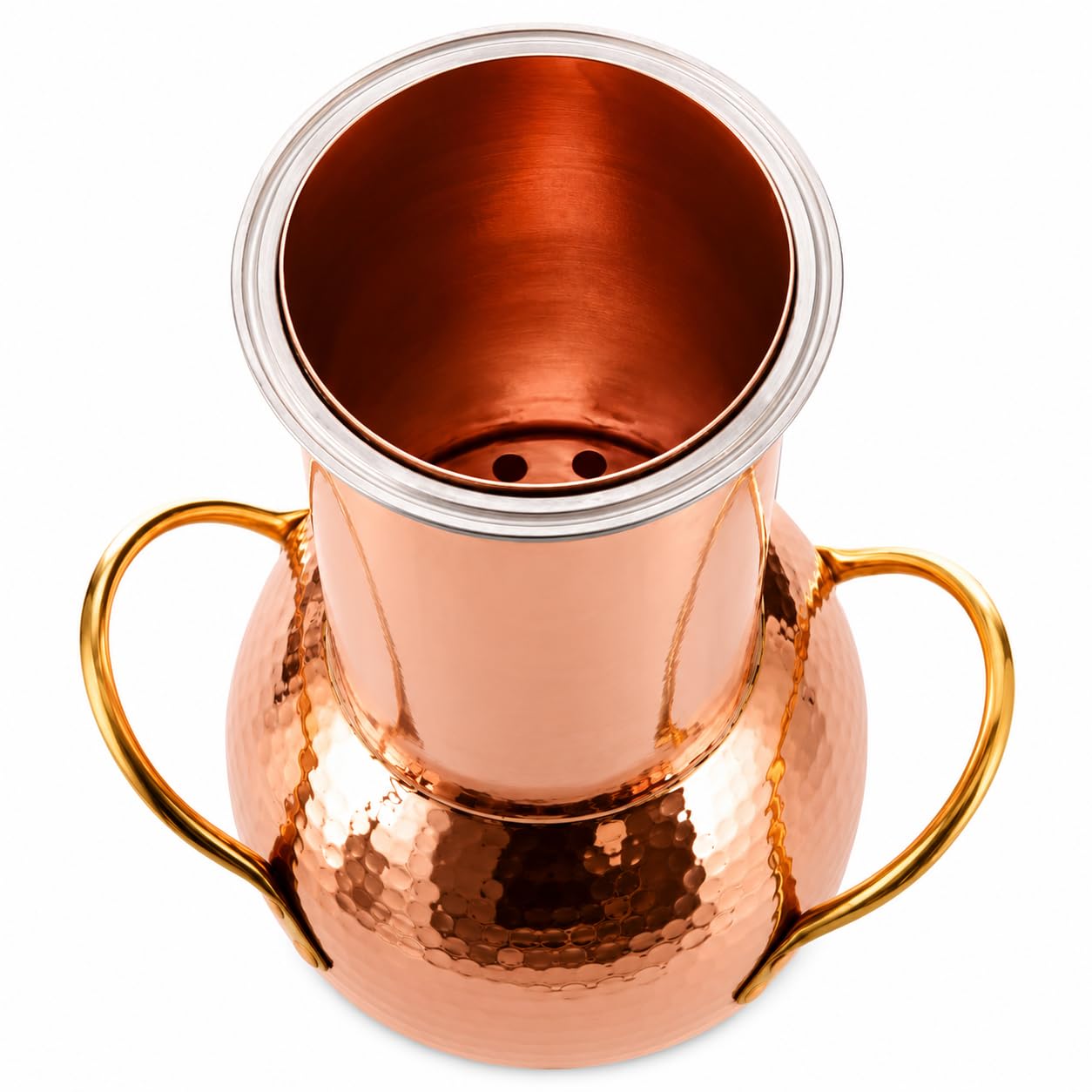 Kit de alambique de cobre de 2 litros con termómetro, destilador casero para whisky, Moonshine y aceites esenciales