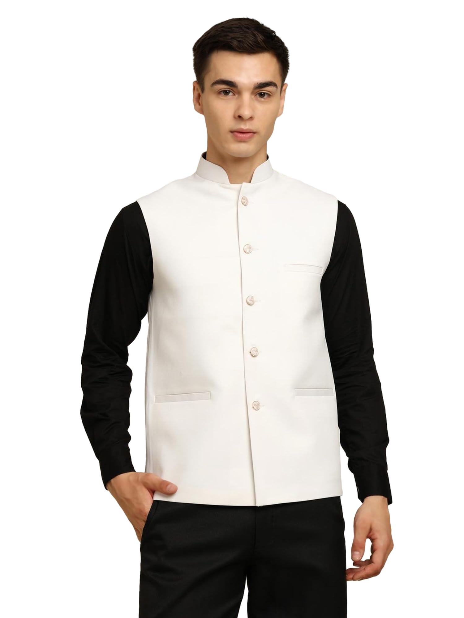 urban kanya Men’s Premium Stylish Sleeveless Regular Fit Waistcoat,Modi Jacket,Nehru Jacket Waistcoat-picture-25
