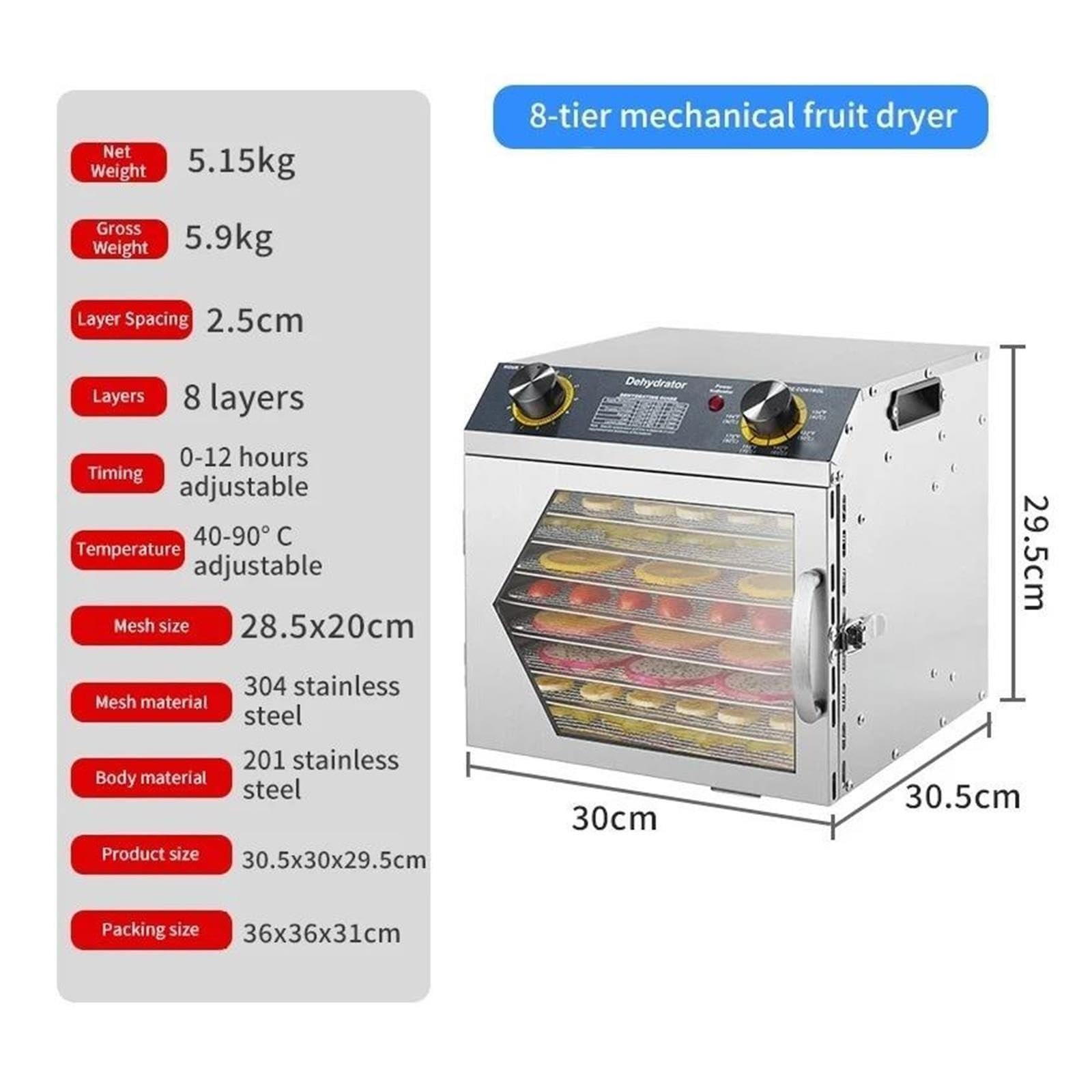 Essiccatore For Alimenti Multifunzionale For Uso Domestico