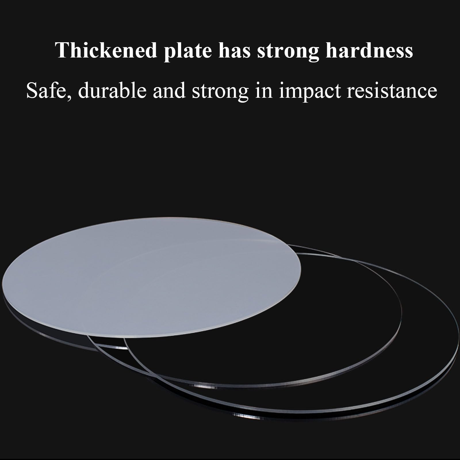 Acrylglas Platten 4 Stück Acrylplatten, 8 mm runde klare Acrylplatten, transparente Acrylscheiben für Bilderrahmen, Malerei, Bastelprojekte, Durchmesser 200 mm