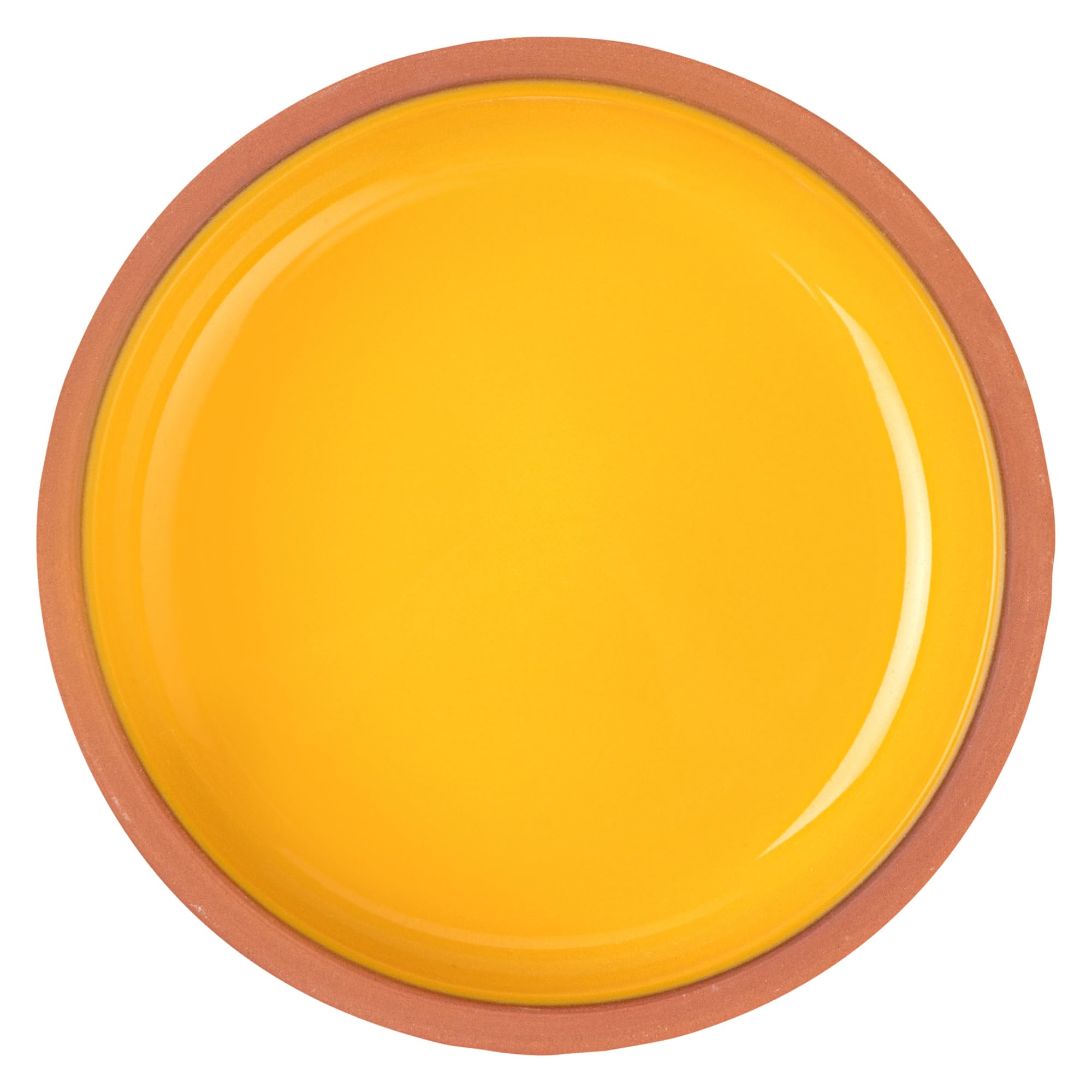 Restaurantware -Terra Tek - Cazuelas in terracotta, 10 pentole in terracotta smaltata gialla per cucinare, pronte per il forno, microonde, pentole da portata in terracotta, lavabili in lavastoviglie,