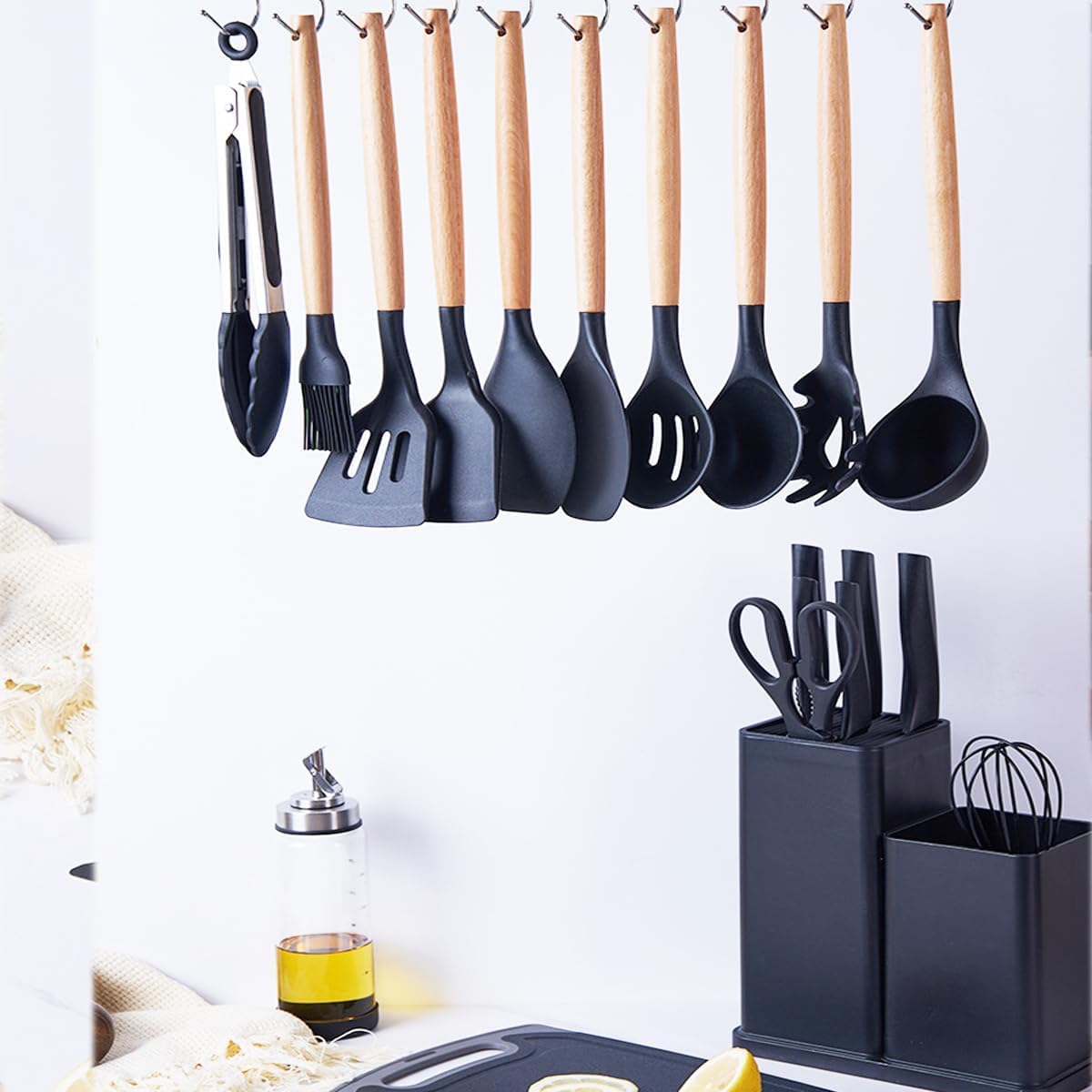 19 piezas, (negro)