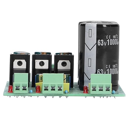 Placa de alimentación de filtro, rectificador de puente amplificador dual módulo de alta precisión Tablero de filtro de alimentación de CC