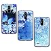 Produktbild Yokata Kompatibel mit LG K4 2017 Hülle Silikon Transparent Durchsichtig Handyhülle Schutzhülle TPU Ultra Dünn Slim Kratzfest Motiv Muster [3 Pack] - Blauer Schmetterling + Weiße Blume + Blauer Lotus