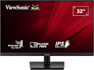 VIEWSONIC VA3209-MH 32-Inch 1080p FHD IPS Monitor, 75Hz VRR, with HDMI, DisplayPort, Integrated Speakers