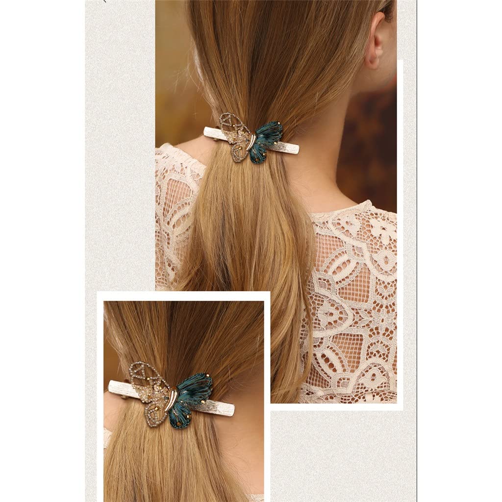 Tiara spinki do włosów, wsuwka, spinka do włosów, spinki do włosów, spinka do włosów Powłoka motylkowa 14-karatowego złota Równoległy uchwyt Klips do włosów Akcesoria do włosów Nakrycia głowy Sztuczny