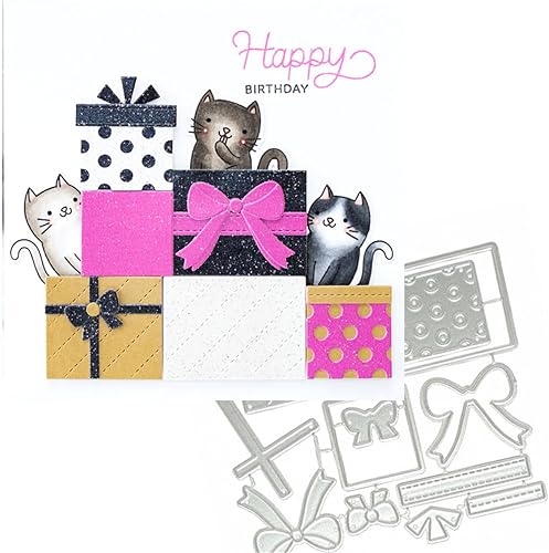 Miniatura 87 de Troqueles para álbumes de recortes para hacer tarjetas, troqueles de corte de metal de Navidad, plantilla de perforación de papel para manualidades