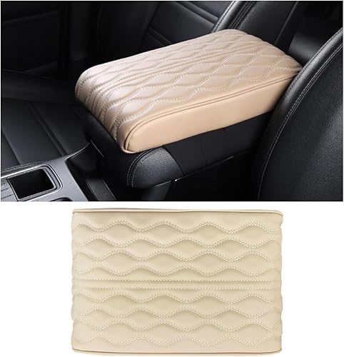 Miniatura 1 de Ziciner Funda para consola central de automóvil, almohadilla de protección de cojín de espuma viscoelástica de cuero, almohada impermeable para