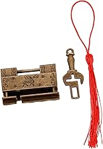 DIYEAH 1 Juego De Candados De Cobre Vintage Con Código Y Pestillo Con Forma De Llave A Prueba De Óxido Para Cajón Con Número Y Llave Decoración Antigua Retro Candado Pequeño