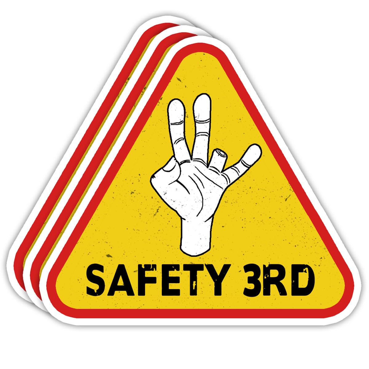 (3PCS) Safety 3rd Funny Hard Hat Sticker, Hard Hats for Men Hard Hat Accessories, Toolbox Sticker, Hard Hat Sticker, Offensive Hard Hat Sticker