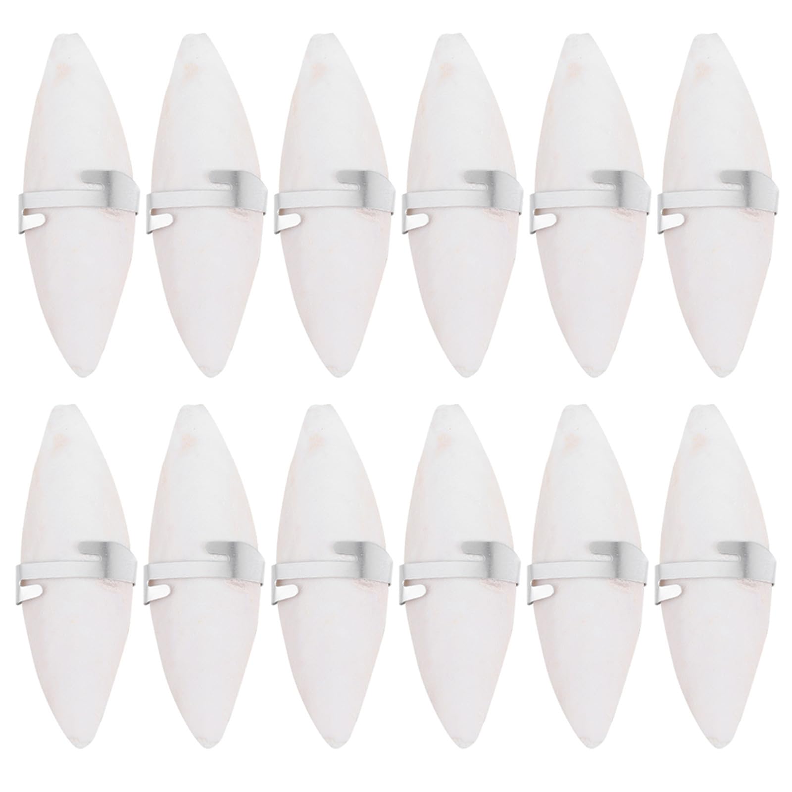 ibasenice Cuttlebone Bird Chew 12Pcs with Metal Holder Natural Calcium Supplement for Parrots and Cockatiels to Maintain Agility and Sharp Beaks