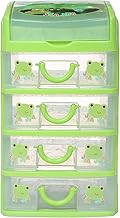 أدراج للأكسسوارات من كينج، 4 درج- أخضر، بلاستيك