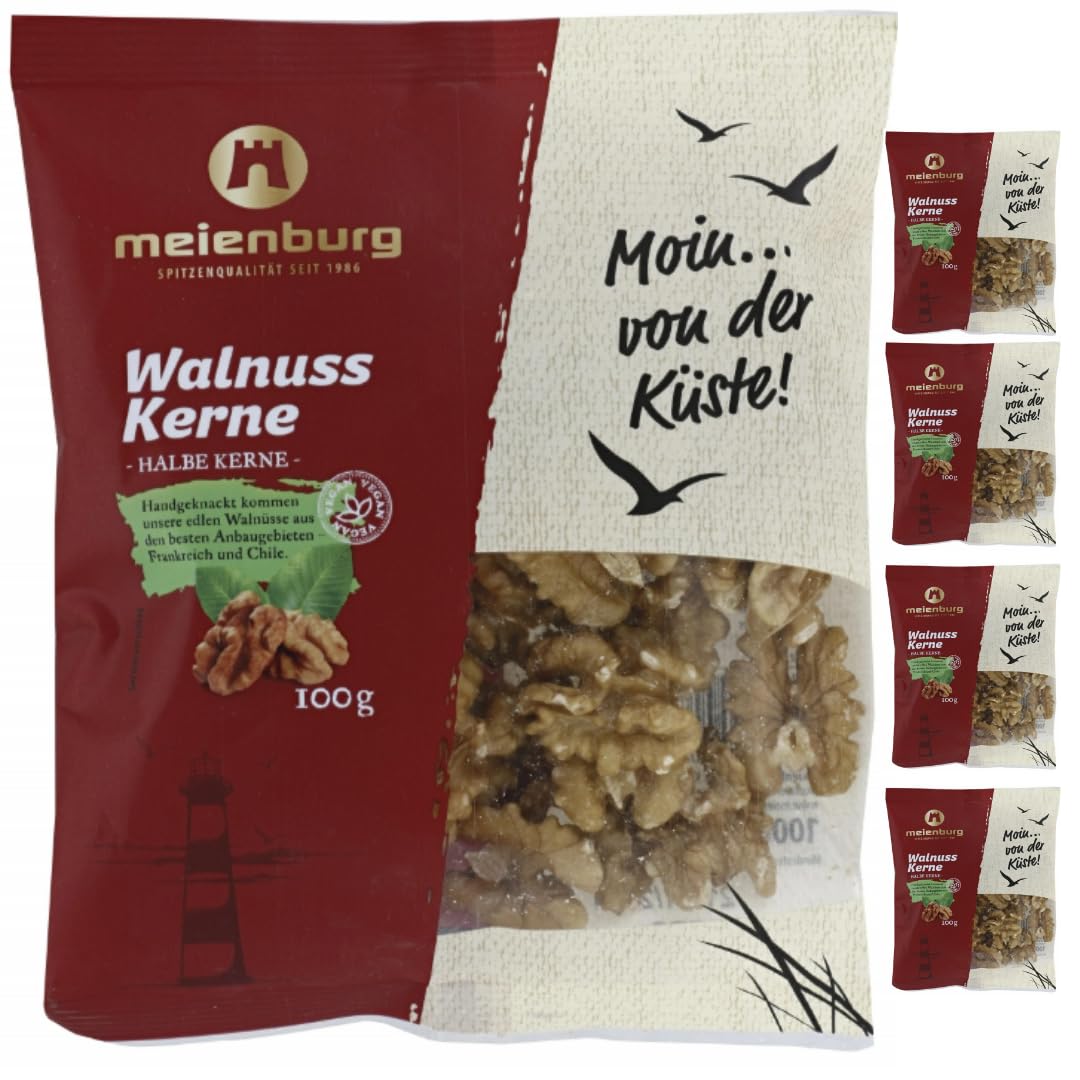 Meienburg Walnusskerne Halbe Kerne Walnuss 100 gramm x 5 Stück