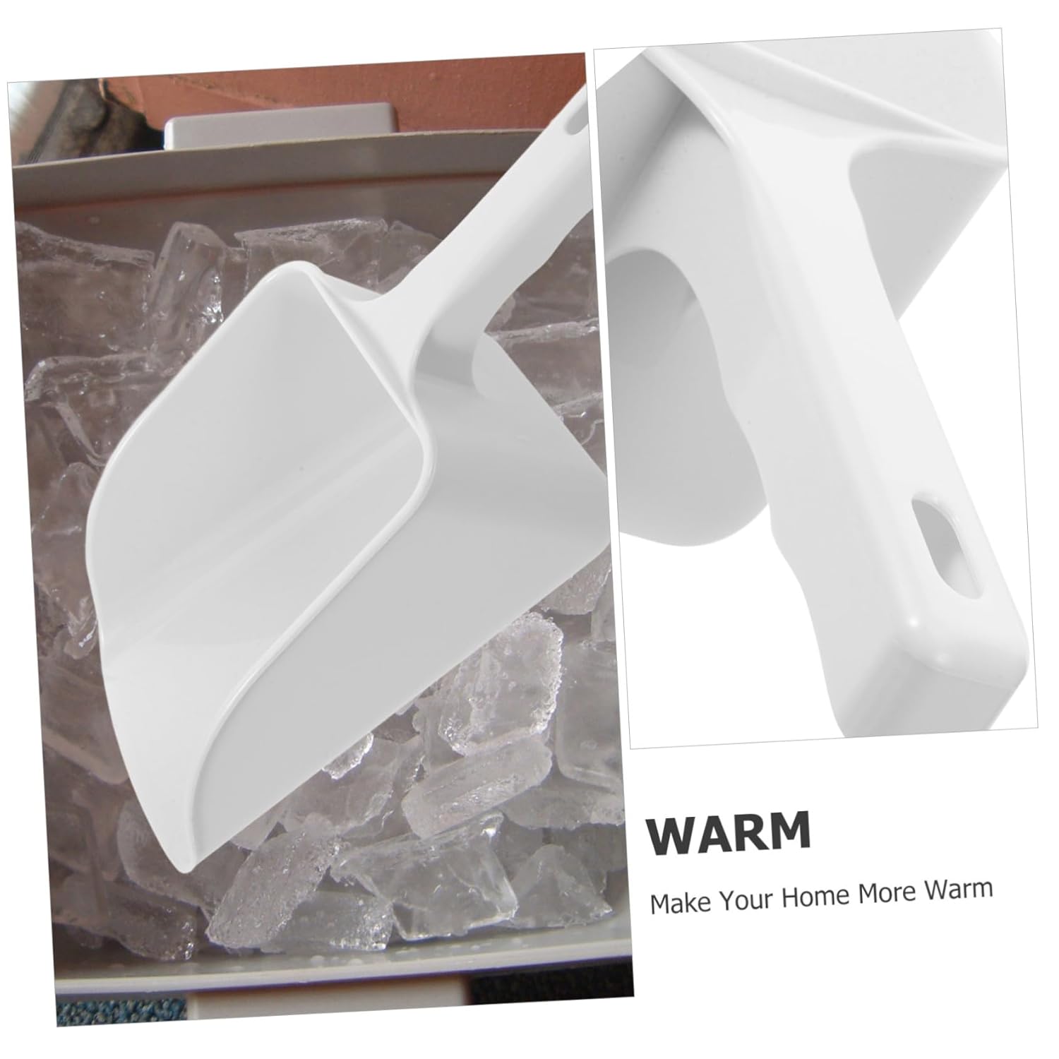 Cabilock 3pcs Food Ice Scoop Rice Shovel Serving Scoop Smooth Head Comfortable Grip for Kitchen