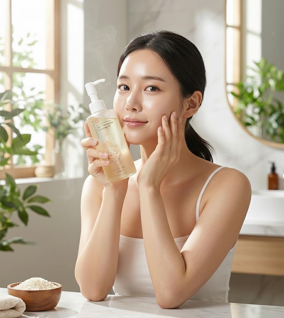 Rice Niacinamide Cleansing Oil - Brightening and Moisturizing - Image 2