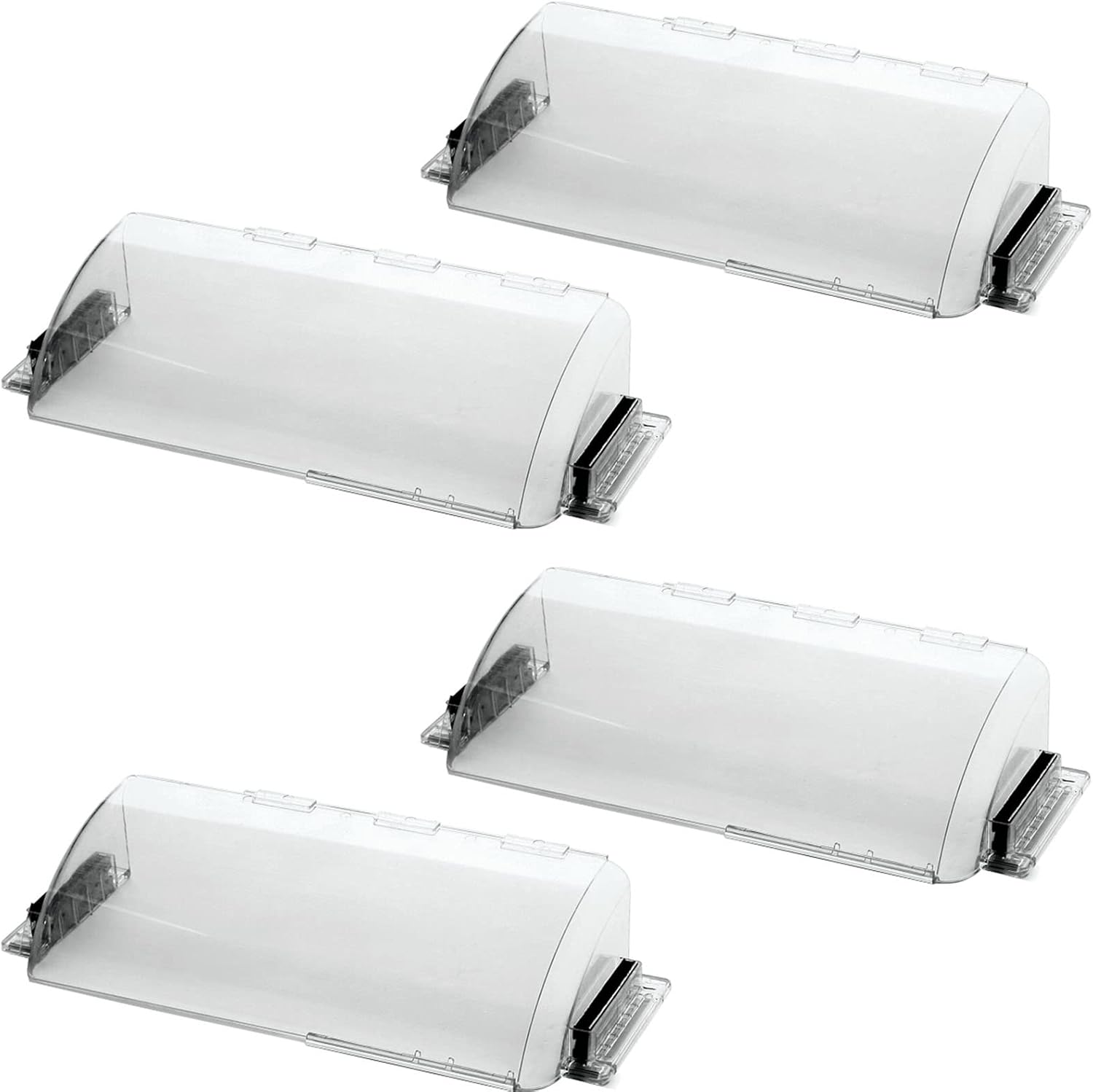 4 Pack Adjustable Air Vent Deflector, 9”15” Transparent Deflector for Ceiling Registers, Floor