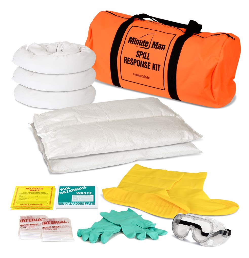 Chemsorb Minute Man Spill Containment Kit 7 Gallon Universal Liquid Spill kit, White