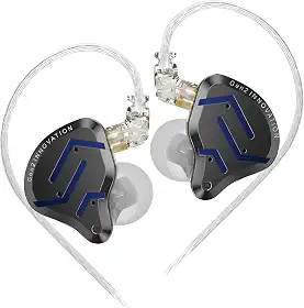 Fone de Ouvido ZSN PRO 2 Retorno De Palco Profissional Intra-Auricular, Híbrido de Alta Definição, Driver Dinâmico Super-Linear e Armadura Balanceada, Isolamento de Ruído – Músicos e Gamers COM MIC