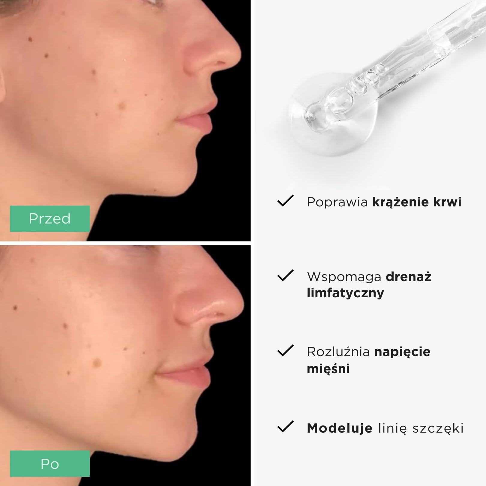 PLANTIFIQUE Gua Sha Jade Stone - Narzędzie do masażu przeciwstarzeniowego - Narzędzie GuaSha do twarzy - Produkty do pielęgnacji skóry twarzy - Masażer twarzy do rutynowej pielęgnacji skóry