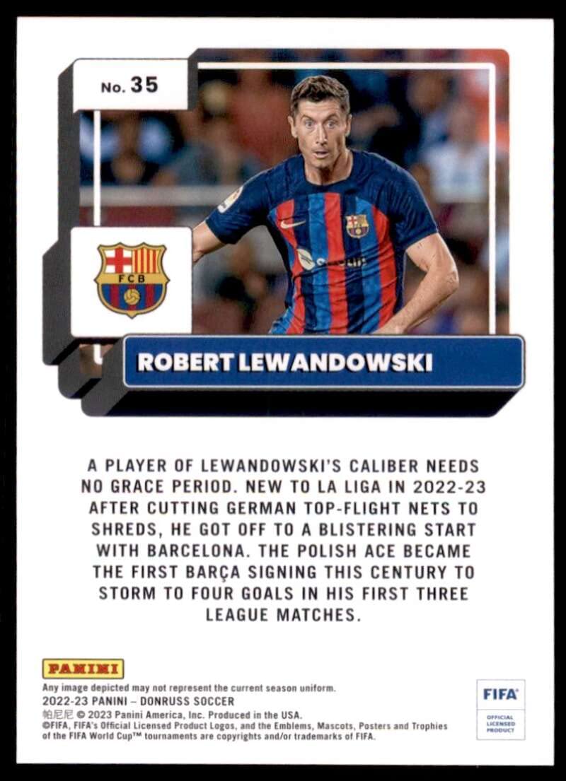 Amazon.com: 2022-23 DONRUSS FIFA #35 ROBERT LEWANDOWSKI FC