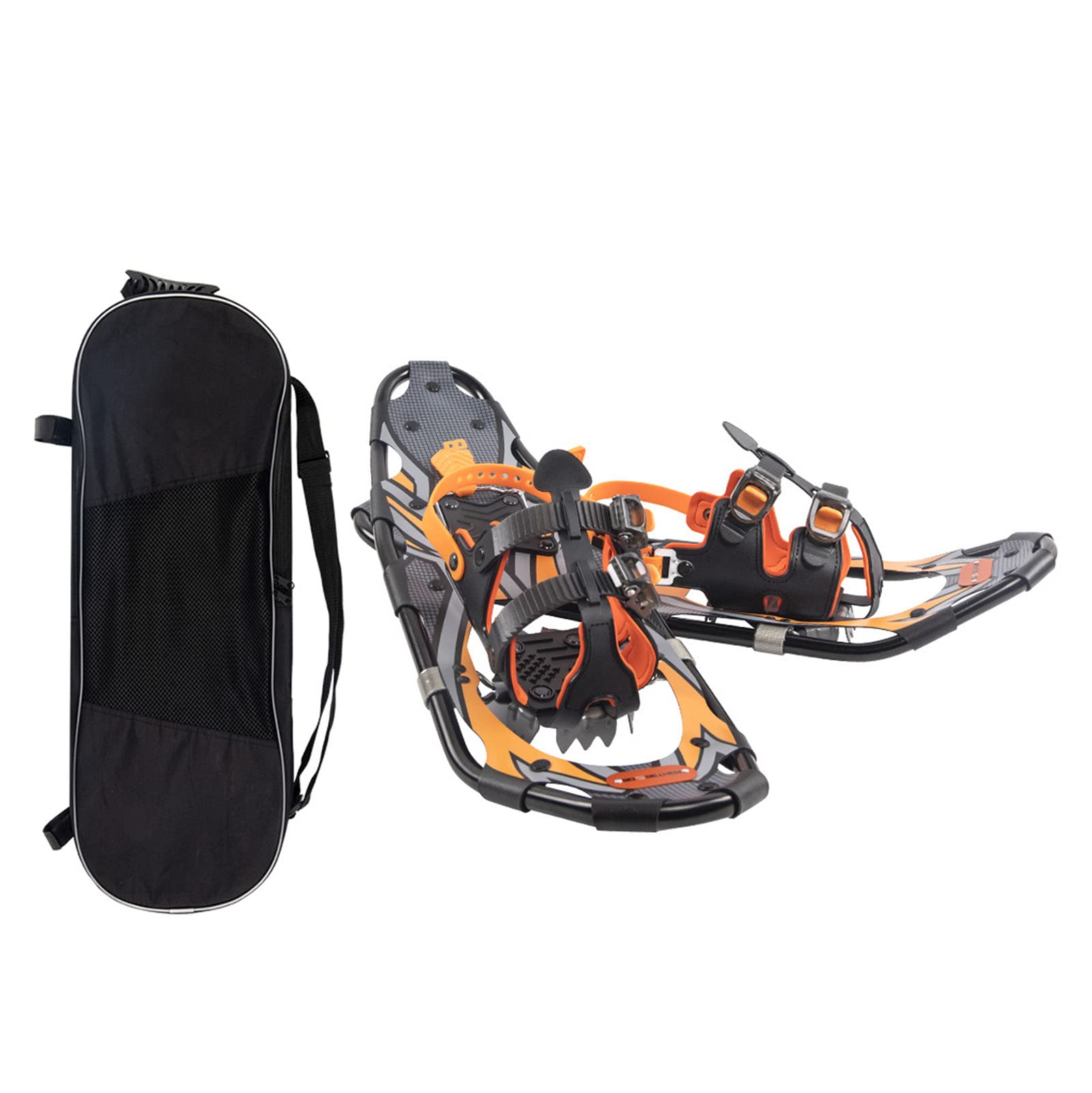 Raquettes Tout-Terrain,Raquettes À Neige Réglables Antidérapantes en Alliage D'aluminium,avec Sac De Transport Et Fixations À Cliquet Réglables,pour Hommes Femmes Jeunes Garçons Filles,25 inch