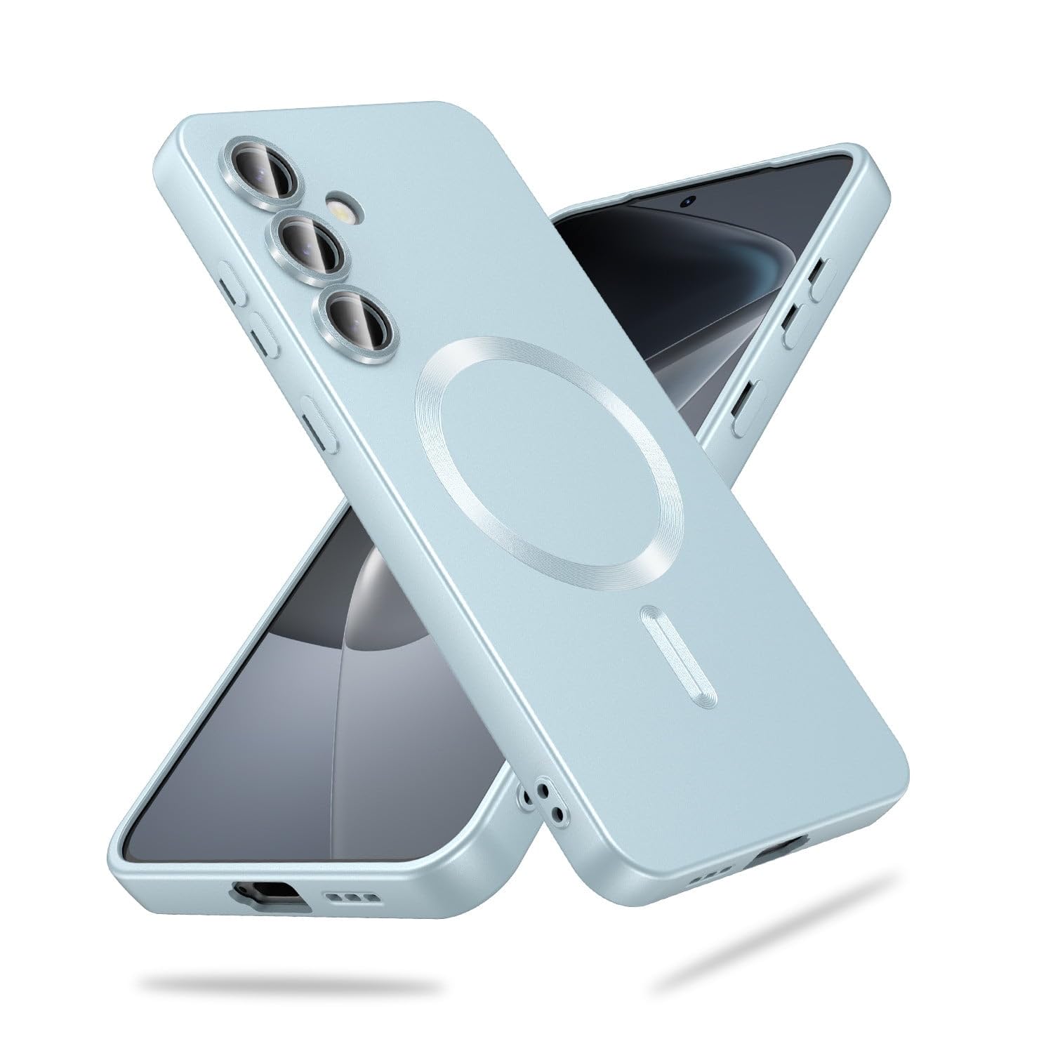 DIZORO Samsung A56 Case, Compatible with Mag Safe Back Cover, Matte Luxury Metallic Luster Flexible TPU Wireless Charging Shockproof Case with Camera Protector (Sierra Blue) DIZORO Samsung A56 Case, Compatible with Mag Safe Back Cover, Matte Luxury Metallic Luster Flexible TPU Wireless Charging Shockproof Case with Camera Protector (Sierra Blue)