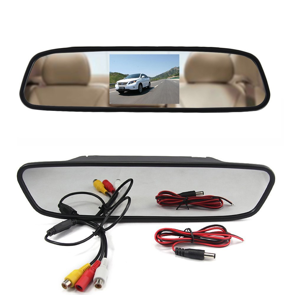 4.3 Digital TFT LCD Screen Rear View Mirror Monitor for Car Reverse