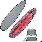 GYMTOP 78-18ft Waterproof Kayak Canoe Cover-Storage Dust Cover UV Protection Sun