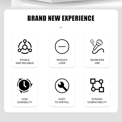 Miniatura 8 de Soporte para micrófonos múltiples, soporte de micrófono con cable e inalámbrico para soporte, soporta hasta 6 micrófonos, aluminio, negro con