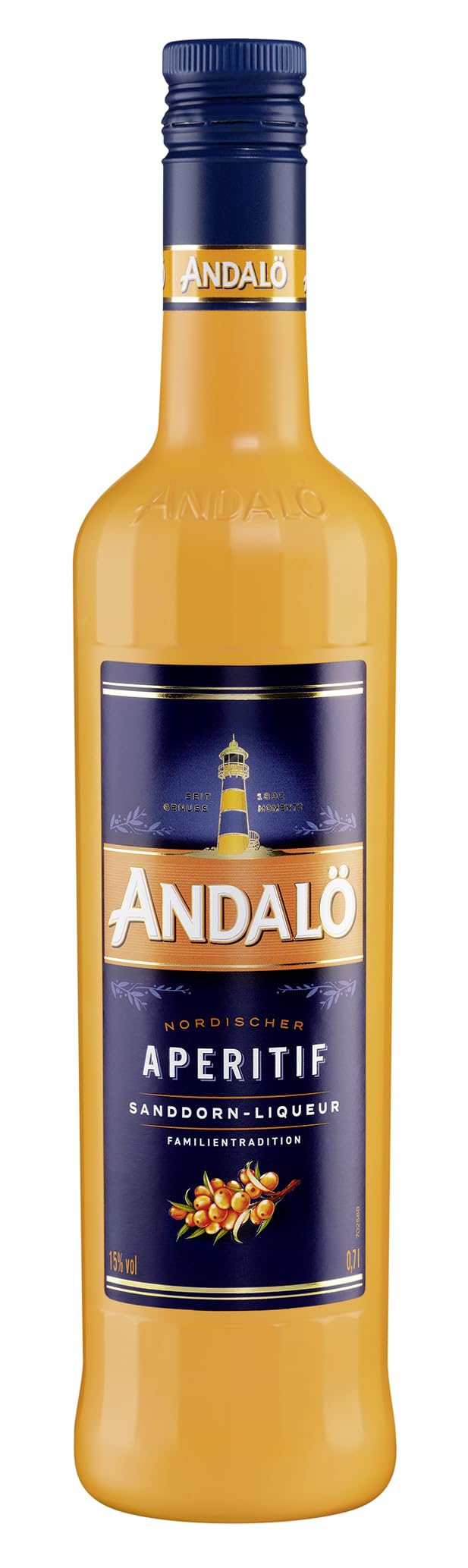 Andalö 6 x 0,7l Andalö Sanddorn-Liqueur in der 0,7l Glasflasche 15% vol