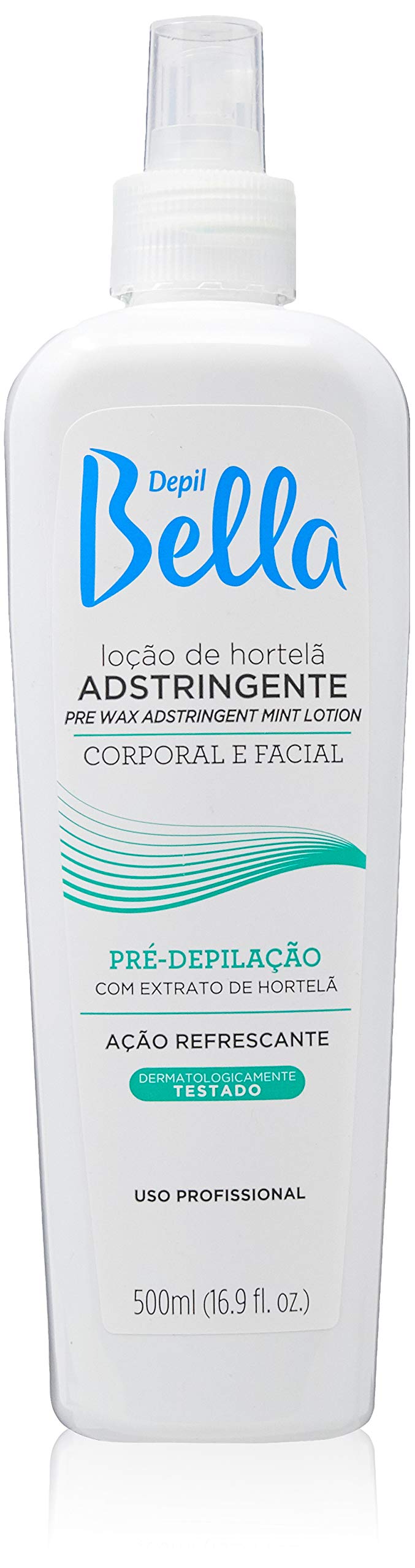 DEPIL BELLAPre Waxing Astringent Lotion with Mint Extract | Perfect for Smooth and Clean Waxing | 500ml