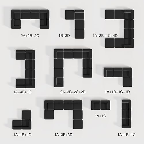 Miniatura 5 de Novilla Sofá modular modular de 141 pulgadas, moderno sofá seccional Cloud con soporte Smarts Coil, sofá deshuesado en forma de U para sala de