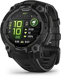Garmin Relógio Instinct 3 Preto 45mm com Monitor Cardíaco de Pulso e GPS